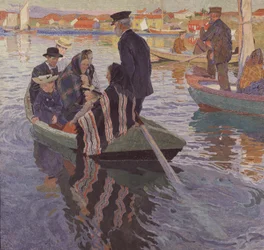 Church Goers in a Boat